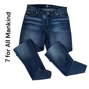 7 FOR ALL MANKIND Guenevere Skinny Ankle Jeans, Size 27